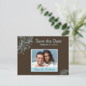 De datumkaart opslaan aankondigingskaart (Staand voorkant)