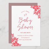 De datumkaart opslaan( baby shower) save the date (Voorkant / Achterkant)