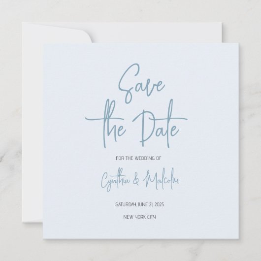 De datumkaart opslaan bedankkaart (Voorkant)