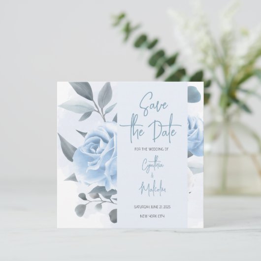 De datumkaart opslaan bedankkaart (Staand voorkant)