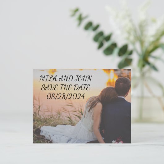 DE DATUMKAART OPSLAAN BRIEFKAART (Staand voorkant)