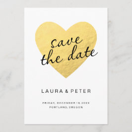 De datumkaart opslaan | goudhart save the date