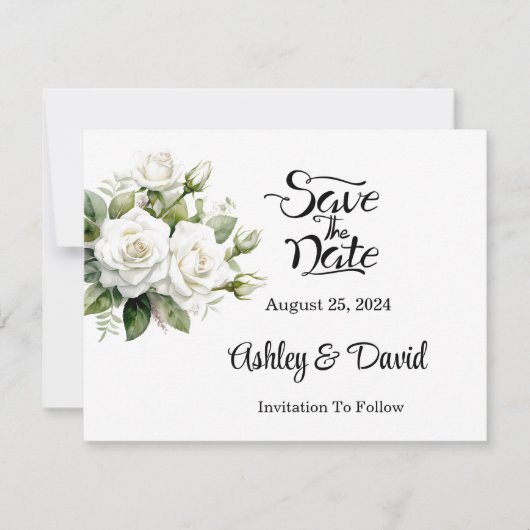De datumkaart opslaan save the date (Voorkant)