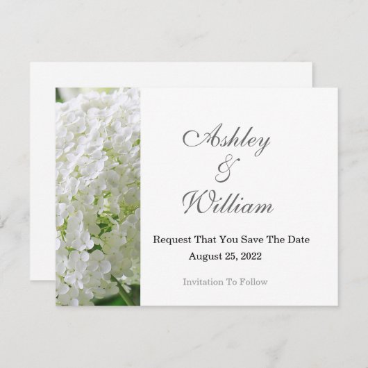 De datumkaart opslaan save the date (Voorkant / Achterkant)