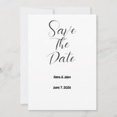 De datumkaart opslaan save the date (Voorkant)