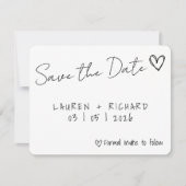 De datumkaart opslaan save the date (Voorkant)