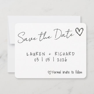 De datumkaart opslaan save the date