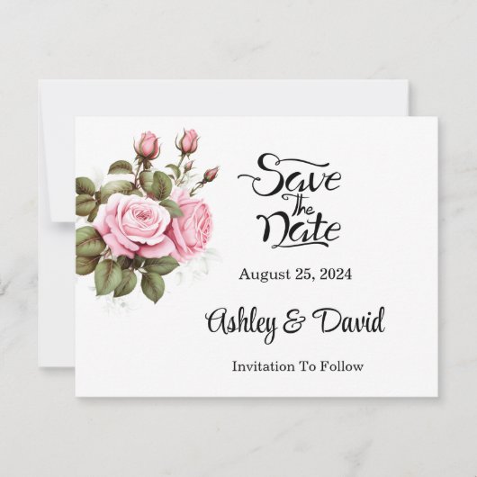 De datumkaart opslaan save the date (Voorkant)