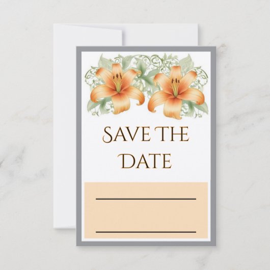 De datumkaart opslaan save the date (Voorkant)