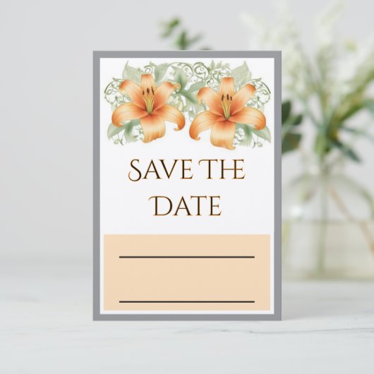 De datumkaart opslaan save the date (Staand voorkant)