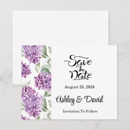 De datumkaart opslaan save the date (Voorkant / Achterkant)