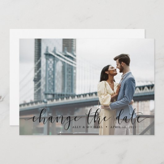 De datumkaart wijzigen kaart (Voorkant / Achterkant)