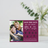 De datumkaarten opslaan aankondigingskaart (Staand voorkant)