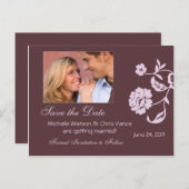 De datumkaarten opslaan aankondigingskaart (Voorkant / Achterkant)