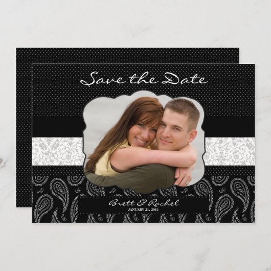 De datumkaarten opslaan save the date (Voorkant / Achterkant)