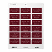 De datumlabels opslaan - Wine Etiket (Full Sheet)