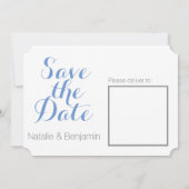 De datummailer opslaan | Adressen op rug Save The Date (Achterkant)