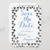 De datummailer opslaan | Adressen op rug Save The Date (Voorkant / Achterkant)