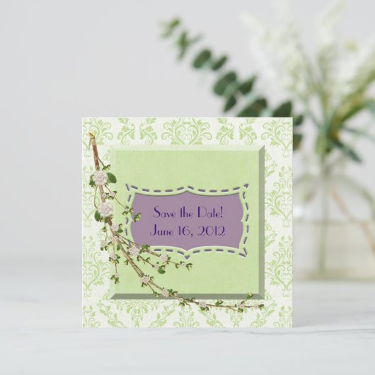 De datummelding opslaan save the date (Staand voorkant)