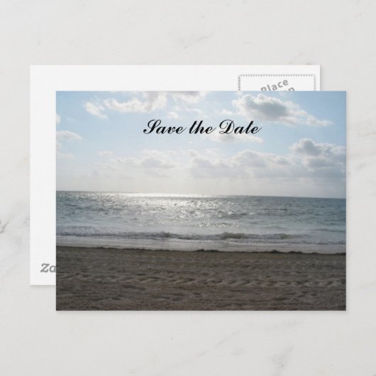 De datumOceanview opslaan Aankondigingskaart (Voorkant / Achterkant)