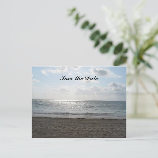 De datumOceanview opslaan Aankondigingskaart (Staand voorkant)