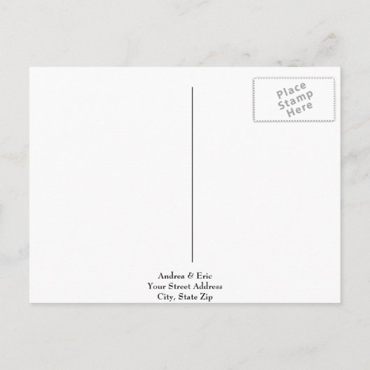 De datums opslaan aankondigingskaart (Achterkant)