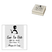 De datumstempel opslaan rubberstempel (Gestempeld)