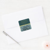 De  datumstijl opslaan vierkante sticker (Envelop)