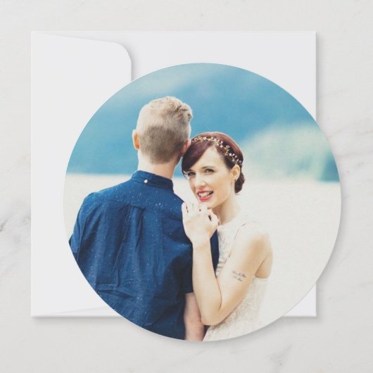 De datumtekenreekslichten opslaan save the date (Achterkant)