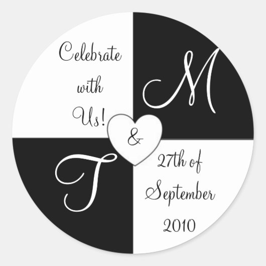 De datumticker opslaan ronde sticker (Voorkant)