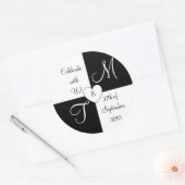 De datumticker opslaan ronde sticker (Envelop)