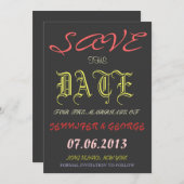  De datumuitnodigingsaankondiging opslaan Kaart (Voorkant / Achterkant)