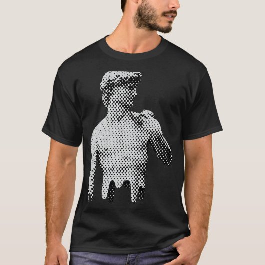 De David Marble Statue Michelangelo Renaissance T-shirt (Voorkant)