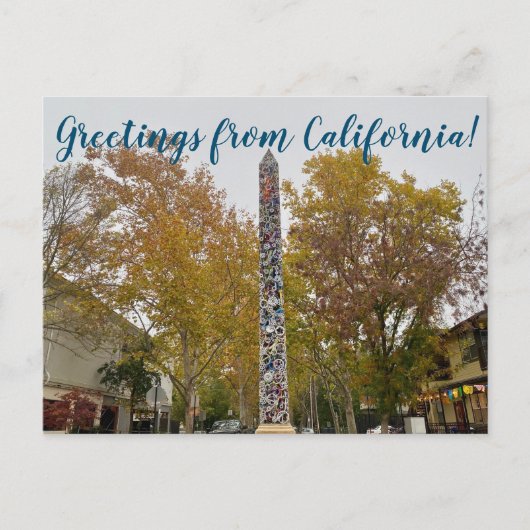 De Davis Needle Postca uit Californië Briefkaart (Voorkant)