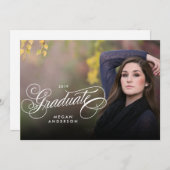 De de aankondigingsuitnodiging van het afstuderen aankondiging (Voorkant / Achterkant)