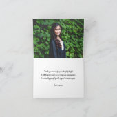 De de afstuderenfoto van RN dankt u, douanekleur Bedankkaart (Binnen)