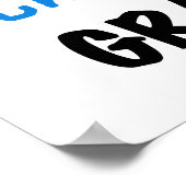 De de Blauwe T-shirts en Giften van de totaal Gewe Poster (Hoek)