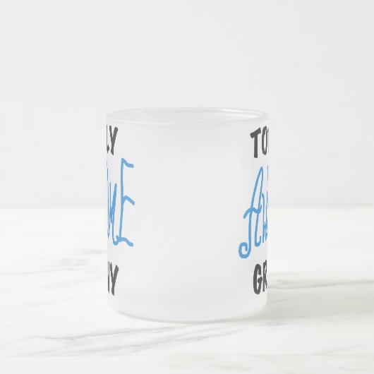 De de Blauwe T-shirts en Giften van de totaal Matglas Koffiemok (Center)