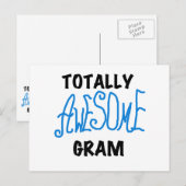 De de Blauwe T-shirts en Giften van het totaal Briefkaart (Voorkant / Achterkant)