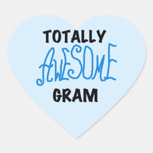 De de Blauwe T-shirts en Giften van het totaal Hart Sticker