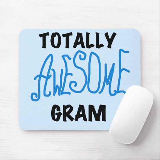 De de Blauwe T-shirts en Giften van het totaal Muismat (Met muis)