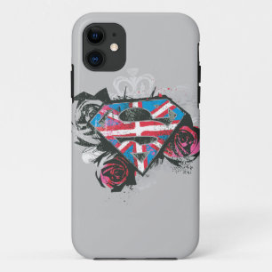 De de Britse Vlag en Rozen van Supergirl iPhone 11 Hoesje