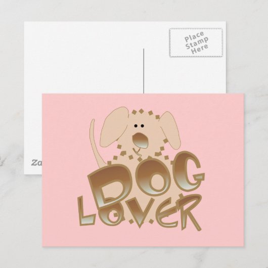 De de bruine T-shirts en Giften van het Briefkaart (Voorkant / Achterkant)