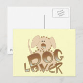 De de bruine T-shirts en Giften van het Briefkaart (Voorkant / Achterkant)