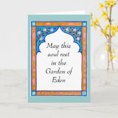 De de deelneming/de sympathiekaart van de Plaats Kaart (Gele Bloem)