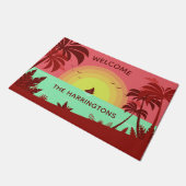 De de deurmatten van de de naamdeur van de Illustr (Schuin)