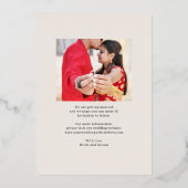 De de douanekleur van de FOLIE van de Trendy Arch Folie Uitnodiging (Achterkant)