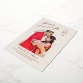 De de douanekleur van de FOLIE van de Trendy Arch Folie Uitnodiging (Gedraaid)