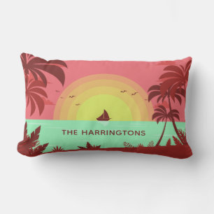 De de douanenaam van de Illustratie van de beach w Buitenkussen