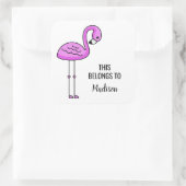 De de douanenaam van Flamingo & de stickers van de (Tas)